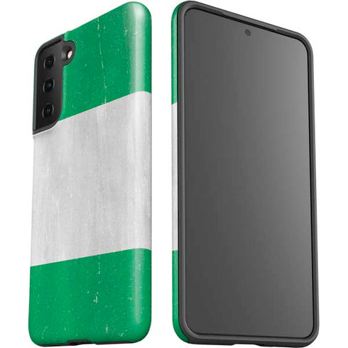 Nigeria Flag Distressed Galaxy S21 FE Pro Case